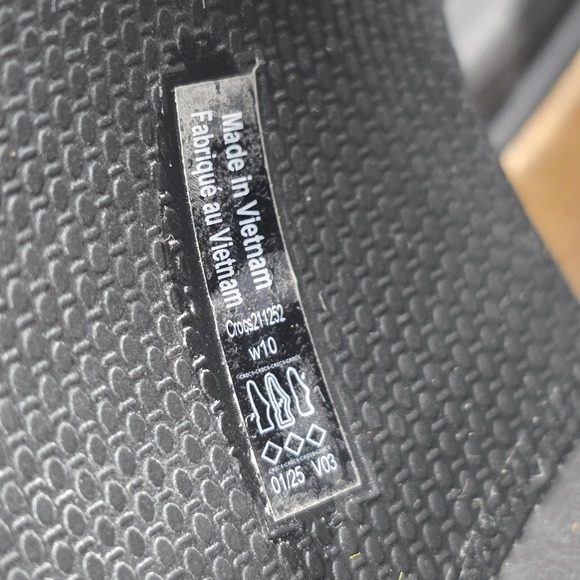 Crocs Brooklyn Sandals Womens 10 Black Rubber Straps Slide Cork Platform Buckles - Picture 12 of 14